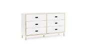 Billede af Normann Copenhagen Kabino Kommode 6 Skuffer L: 146,5 cm - Hvid