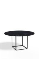 Billede af New Works Florence Dining Table Ø: 145 cm - Black Marquina Marble / Black 
