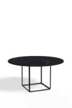 Billede af New Works Florence Dining Table Ø: 145 cm - Black Marquina Marble / Black 