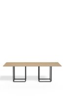Billede af New Works Florence Dining Table Rectangular 110x240 cm - Natural Oak / Black