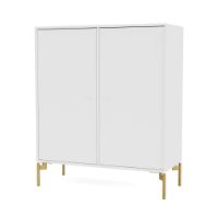 Billede af Montana QS Selection 1118 Cover Skab med ben 69,6x69,6x30 cm - 101 New White / Brass