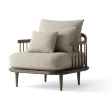 Billede af &Tradition Fly SC1 Lounge Chair SH: 40 cm - Smoked Oiled Oak/Karakorum 003