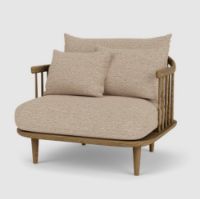 Billede af &Tradition Fly SC1 Lounge Chair SH: 40 cm - Smoked Oiled Oak/Karakorum 003