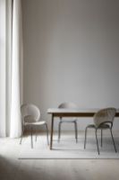 Billede af Fredericia Furniture 3398 Trinidad Stol SH: 45,5 cm - Lakeret Eg/Krom