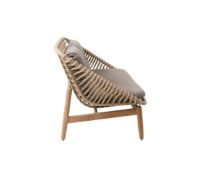 Billede af Cane-line Outdoor Strington 2 Pers. Sofa inkl. AirTouch Hyndesæt L: 135 cm - Natural/Teak m. Weave 