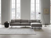Billede af Fredericia Furniture 5625 Calmo 3 Pers. Sofa m. Chaiselong 80 L: 250 cm - Sunniva 717/Lakeret Eg
