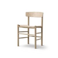Billede af Fredericia Furniture 3239 J39 Mogensen Spisebordsstol SH: 46,5 cm - Sæbebehandlet Eg/Natur Flet 