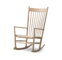 Billede af Fredericia Furniture 16000 J16 Wegner Gyngestol SH: 42 cm - Sæbebehandlet Eg/Naturfarvet Flet