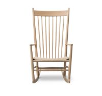 Billede af Fredericia Furniture 16000 J16 Wegner Gyngestol SH: 42 cm - Sæbebehandlet Eg/Naturfarvet Flet