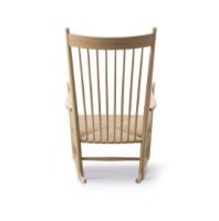 Billede af Fredericia Furniture 16000 J16 Wegner Gyngestol SH: 42 cm - Sæbebehandlet Eg/Naturfarvet Flet