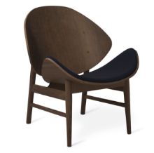 Billede af Warm Nordic The Orange Lounge Chair SH: 38 cm - Smoked/Midnight Blue  