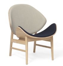 Billede af Warm Nordic The Orange Lounge Chair SH: 38 cm - Oak/Grey/Blue