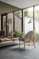 Billede af Warm Nordic The Orange Lounge Chair SH: 38 cm - Oak/Grey