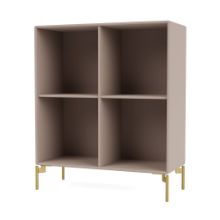 Billede af Montana Selection 1112 Show Bogreol med ben 69,6x69,6x30 cm - 137 Mushroom / Brass