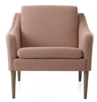Billede af Warm Nordic Mr. Olsen Lounge Chair SH: 46 cm - Smoked Oak/Fresh Peach
