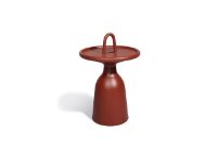 Billede af Mindo 104 Side Table w. Handle  Ø: 40 cm - Terra. Red