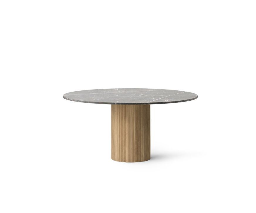 Billede af Vipp 495 Cabin Round Table Ø: 150 cm - Light Oak/Grey Marble 