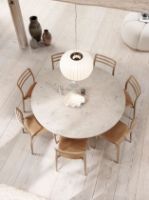 Billede af Vipp 495 Cabin Round Table Ø: 150 cm - Light Oak/Grey Marble 