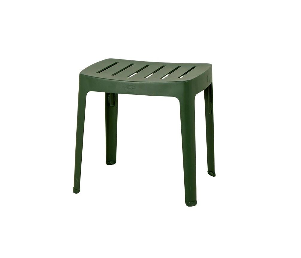 Billede af Cane-line Outdoor Cut Skammel H: 40 cm - Dark Green Aluminium