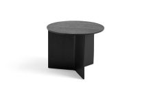 Billede af HAY Slit Table Wood Round Ø: 45 cm - Black