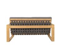 Billede af Cane-line Outdoor Endless Soft 2 Pers. Sofa inkl. Hyndesæt L: 162 cm - Soft Rope Dark Grey/Teak