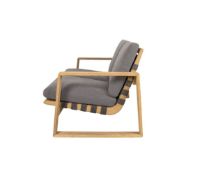 Billede af Cane-line Outdoor Endless Soft 2 Pers. Sofa inkl. Hyndesæt L: 162 cm - Soft Rope Dark Grey/Teak