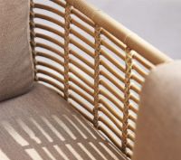 Billede af Cane-line Outdoor Sense 3 Pers. Sofa inkl. AirTouch Hyndesæt L: 220 cm - Natural Weave/Taupe 