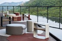 Billede af Mindo 108 Pouf Small 48x42x48 cm - White Beige