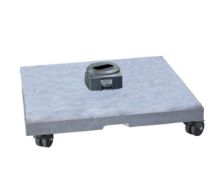 Billede af Cane-line Outdoor Luxe Parasolfod m. Hjul 100 kg - Matt Grey Granite 