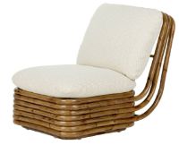 Billede af GUBI Bohemian 72 Lounge Chair SH: 43 cm - Rattan/Chevron 002