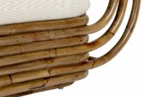 Billede af GUBI Bohemian 72 Lounge Chair SH: 43 cm - Rattan/Chevron 002