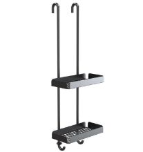 Billede af FROST NOVA2 Sæbehylde 6 Dobbelt H: 70 cm - Børstet Sort 