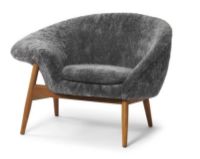 Billede af Warm Nordic Fried Egg Loungestol Venstre SH: 40 cm - Scandinavian Grey
