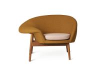 Billede af Warm Nordic Fried Egg Loungestol Venstre SH: 40 cm - Dark Ochre/Pale Rose