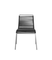 Billede af FDB Møbler M20 Teglgård Snorestol 87x54x65 cm - Rustfrit Stål/Sort