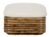 Billede af GUBI Bohemian 72 Ottoman 70x70 cm - Rattan/Chevron 002