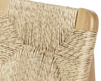 Billede af GUBI Gascoin Outdoor C-Chair Dining SH: 47 cm - Teak/Flet 