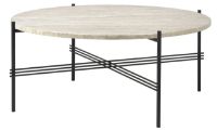 Billede af GUBI TS Outdoor Coffee Table Ø: 80 cm - White/Steel