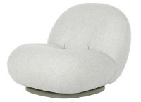 Billede af GUBI Pacha Outdoor Lounge Chair w. Swivel SH: 37 cm - Dedar Libera 003/Moss Gray