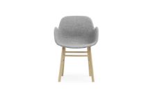 Billede af Normann Copenhagen Form Armstol SH: 44cm - Partner Grey/Eg