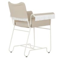 Billede af GUBI Tropique Dining Chair W. Fringes SH: 45 cm - Black/Limonta 12