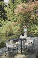 Billede af GUBI Tropique Dining Chair SH: 45 cm - Black/Limonta 06