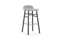 Billede af Normann Copenhagen Form Barstol SH: 75cm - Partner Grey/Sort Eg