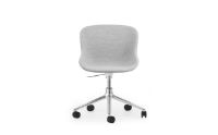 Billede af Normann Copenhagen Hyg Drejestol m. Højdejustering Fuldpolstret SH: 46 cm - Partner/Aluminium