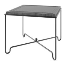 Billede af GUBI Tropique Dining Table 90x90 cm - Black Steel
