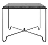 Billede af GUBI Tropique Dining Table 90x90 cm - Black Steel