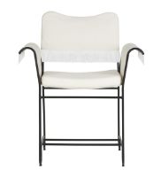 Billede af GUBI Tropique Dining Chair W. Fringes SH: 45 cm - Black/Limonta 06