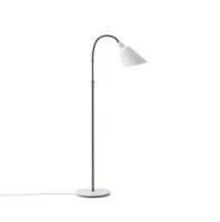 Billede af &Tradition Bellevue Floor AJ7 H: 130 cm - White/Bronzed Brass