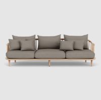 Billede af &Tradition Fly SC12 Sofa L: 240 cm - Oiled Oak/Hot Madison 094
