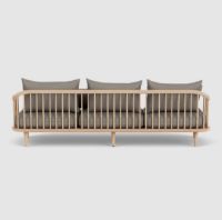 Billede af &Tradition Fly SC12 Sofa L: 240 cm - Oiled Oak/Hot Madison 094